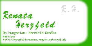 renata herzfeld business card