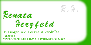 renata herzfeld business card